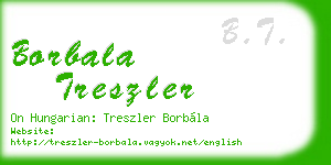 borbala treszler business card